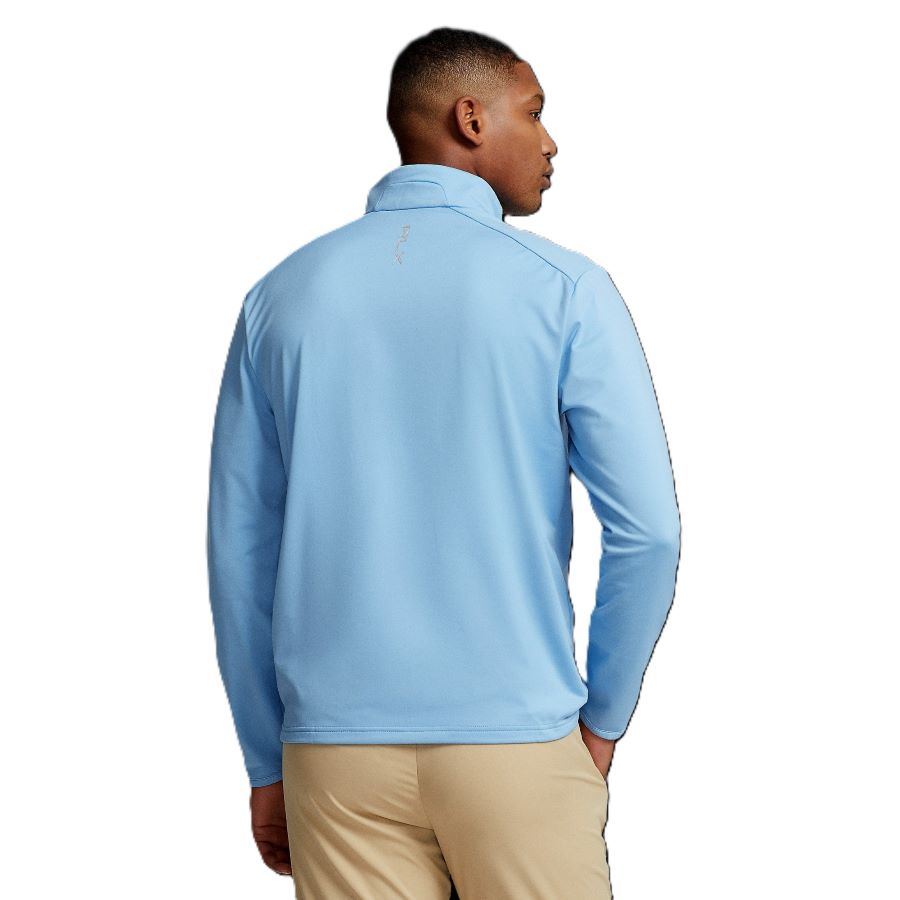 RLX Ralph Lauren Men's Classic Fit Half Zip Jersey Pullover Blue